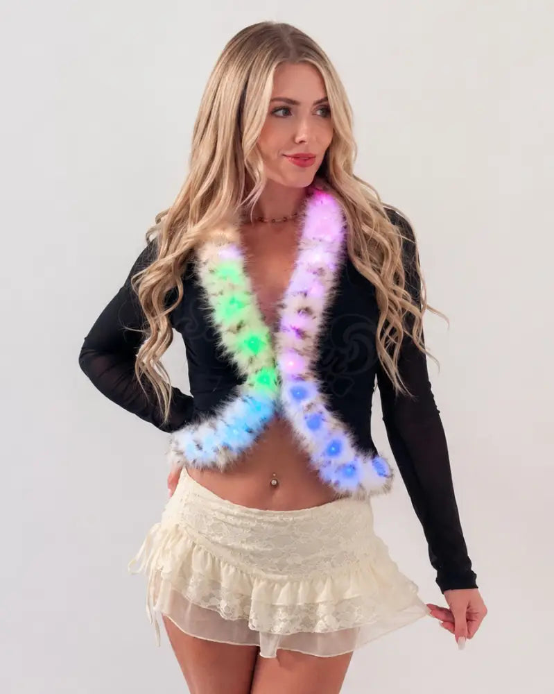 Disco Darling LED Trim Mesh Shirt PREORDER