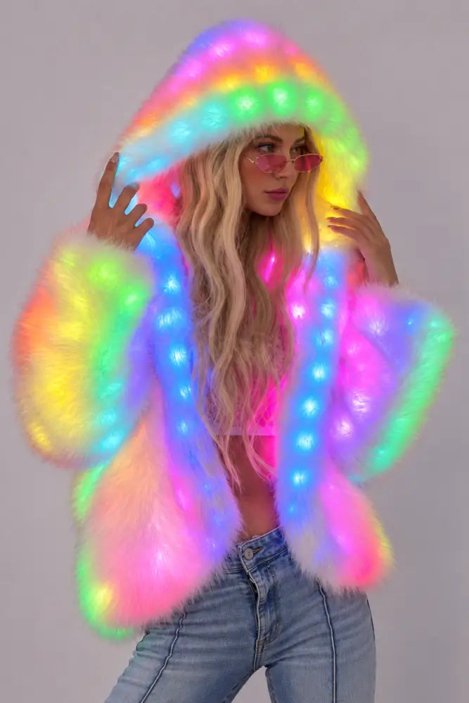 Sugarwolf LED Coat - Apparel > Women’s Outerwear > Rave Wear > LED Festival Coats