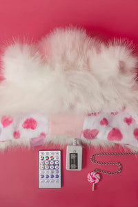 Pretty Kitty Faux Fur LED Hood - Apparel & Accessories > Clothing Accessories > Hats