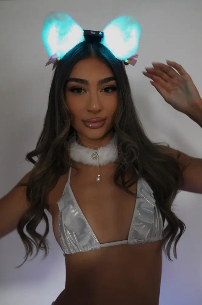 Pretty Kitty LED Ears ✨🐾 Apparel & Accessories > Clothing Accessories > Hats