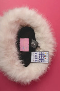 SugarFur Glow Trim LED Bucket Hat - Light Up Faux Fur - Apparel & Accessories > Clothing Accessories > Hats