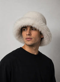 SugarFur Glow Trim LED Bucket Hat - Light Up Faux Fur - Apparel & Accessories > Clothing Accessories > Hats