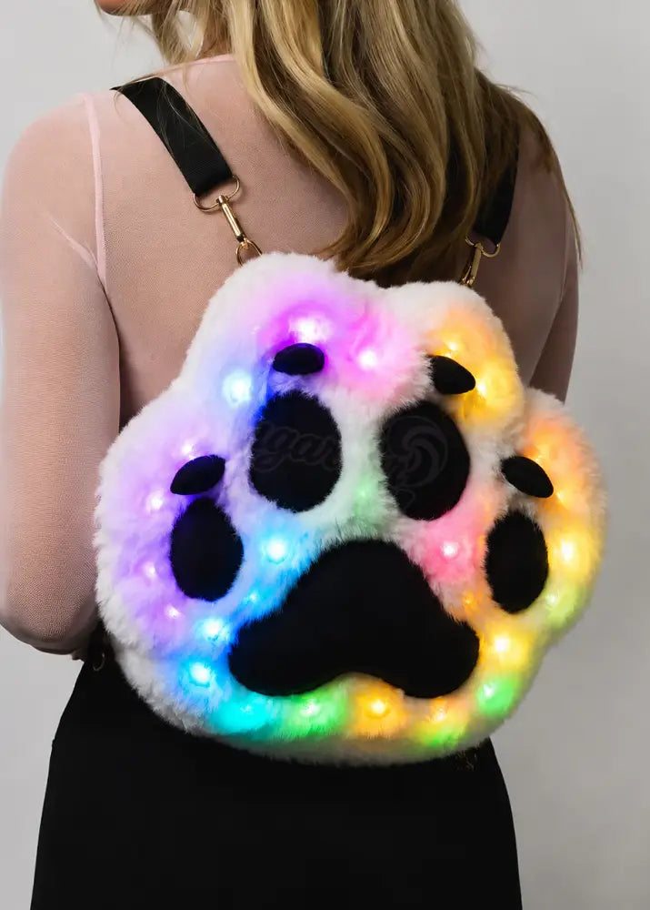 SugarFur Paw Glow LED Backpack