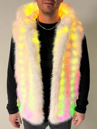 SugarFur Snow Angel LED Vest PREORDER - Apparel > Men’s Outerwear > Rave Wear > LED Festival Coats