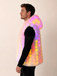 SugarFur Snow Angel LED Vest - Apparel > Men’s Outerwear > Rave Wear > LED Festival Coats