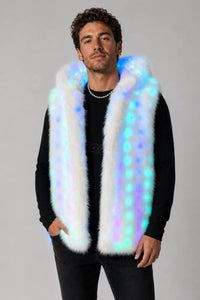 SugarFur Snow Angel LED Vest - Apparel > Men’s Outerwear > Rave Wear > LED Festival Coats