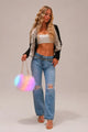 SugarPurse - White Faux Fur Light Up Rave Bag